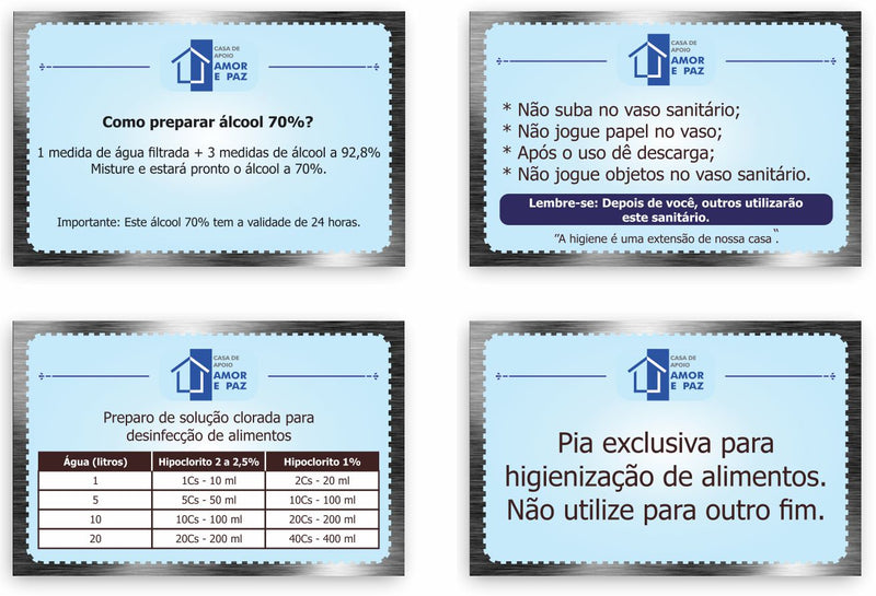 PLACAS DE PVC 2mm - P/ Lojas, Sinalização, Decorativas e Educativas