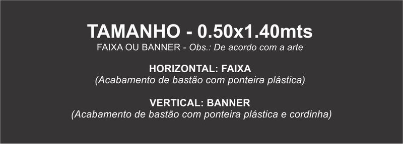 BANNERS e FAIXAS em LONA 440g - Impressão de alta resolução